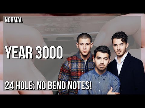 How to play Year 3000 by Jonas Brothers on Tremolo Harmonica 24 Holes (Tutorial)