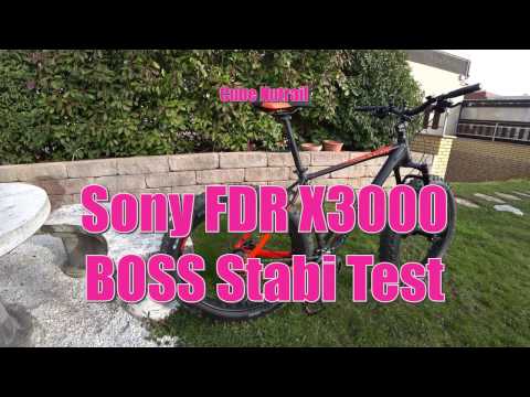 Cube Nutrail- Sony FDR X3000 stabilization Sony B.O.S.S. 4K UHD on Bike