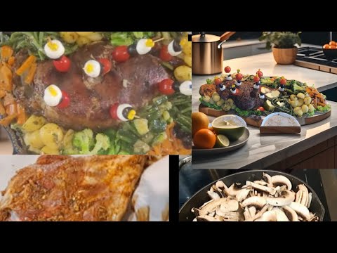 La meilleure façon de manger un gigot d'agneau, accompagné de légumes, et du pain.👌👌