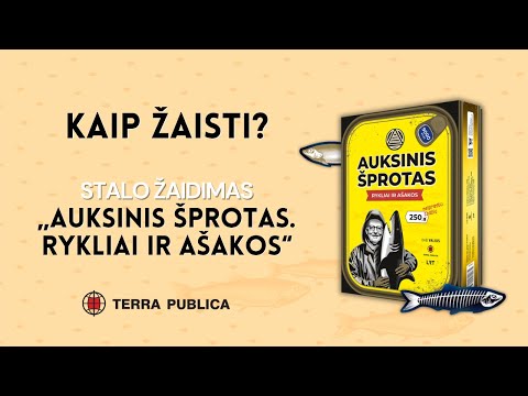 Stalo žaidimas „Auksinis šprotas. Rykliai ir ašakos“ | Kaip žaisti?