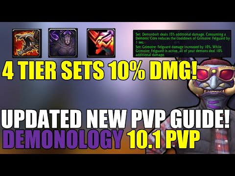 UPDATED DEMONOLOGY WARLOCK PVP GUIDE 10.1 NEW TALENTS , GEAR , CRAFTED ITEMS , STATS , OPENER , ETC
