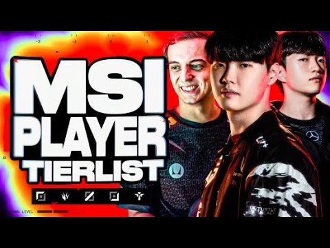 MSI PLAYER TIERLIST ALL ROLES FROM MAJOR REGIONS - CAEDREL