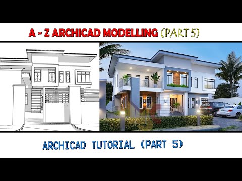 A - Z (PART 5)ARCHICAD MODELING TUTORIAL  #archicad #tutorials