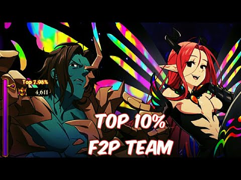 Final Boss Gloxinia & Drole Hell F2P Team. Seven Deadly Sins Grand Cross.