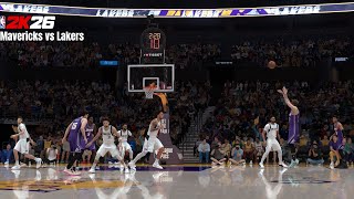 MAVERICKS VS LAKERS | NBA2K26 | PS5
