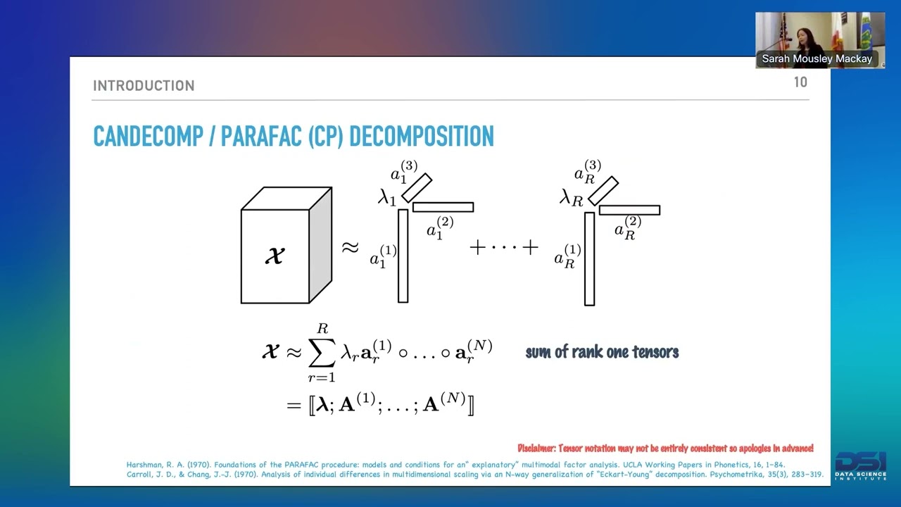 DSI | Tensor Factorization for Biomedical Representation Learning