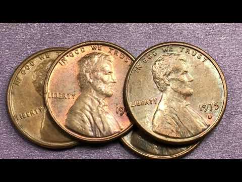 US 1975 Lincoln Penny - One Cent Coins