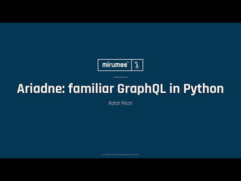 Ariadne: Familiar GraphQL in Python