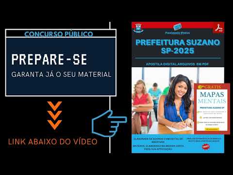 Apostila Pref. Suzano SP Analista Ambiental 2025