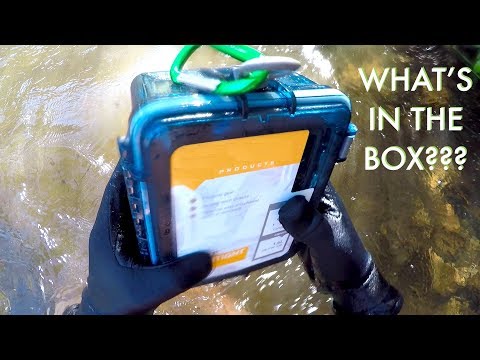 I Found a FULL Sealed Box Underwater in the River! (Contents Returned to Owners - Best Reaction!!)