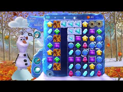 Frozen Free Fall: Snowball Fight, Summer Level 65, Walkthrough, No Power Ups, Excellent