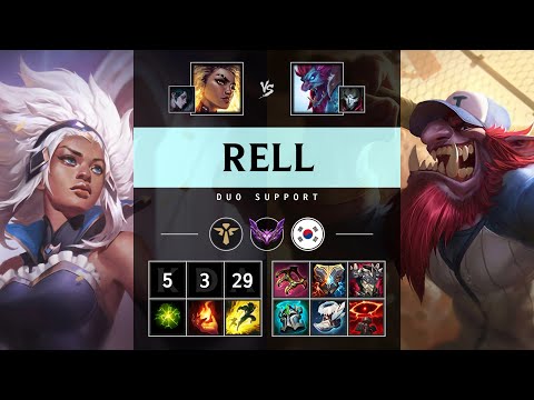 Rell Support vs Trundle: Killing spree - KR Master Patch 14.24