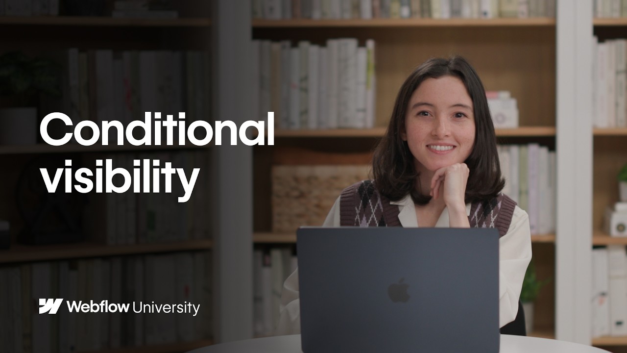 Control visibility with custom conditionals — Webflow tutorial