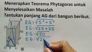 Menerapkan Teorema Phytagoras untuk Menyelesaikan Masalah 6