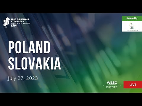 1 U-18 Baseball European Championship Qualifier IRL: Poland VS Slovakia