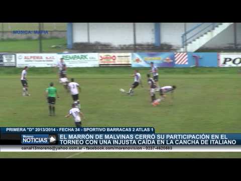 Primera "D" 2013/2014 - Fecha 34 - Sportivo Barracas 2 Atlas 1