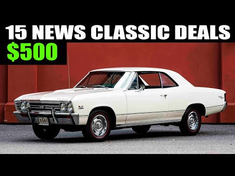 15 Cheap classic cars for sale by owner. Priced at $900 to $9,000