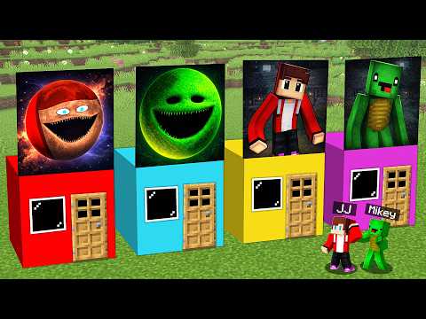 JJ and Mikey Survive in a DOOR MOON WAKES UP and ALTERNATES in Minecraft Challenge - Maizen