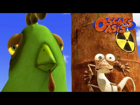 Oscar vs. the Big SCARY green chicken | Oscar Oasis | Funny Cartoons