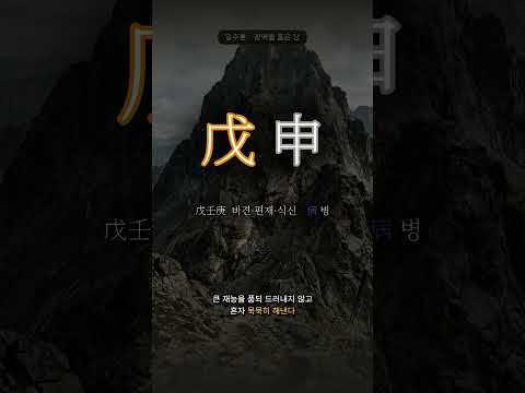 광맥을 품은 산 | 무신(戊申) 일주