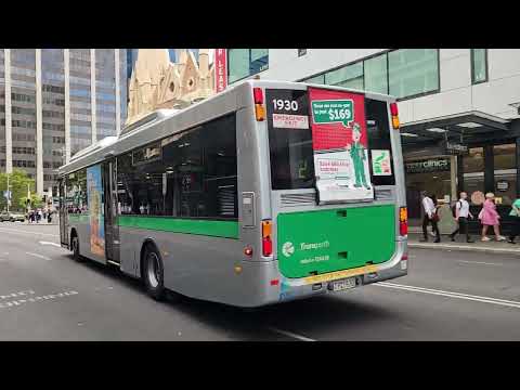 TP1930 Transperth Bus Mercedes-Benz Oc500le Cng Loud ZF With Kickdown Departing