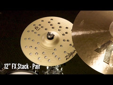 Zildjian Sound Lab: 12" FX Stack | Pair & HiHat (Played on Kit)