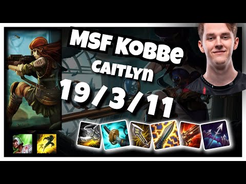 MSF Kobbe Caitlyn BOT (19/3/11) vs EZREAL Gameplay Replay - Patch 10.19