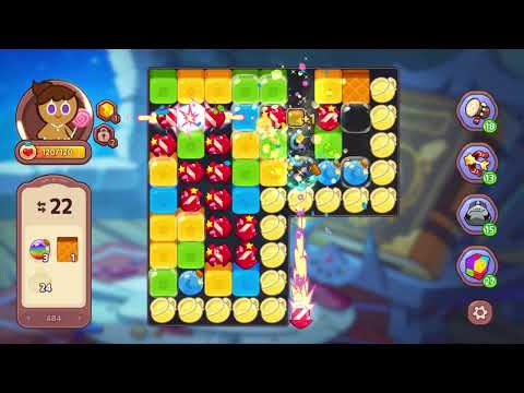 CookieRun: Witch's Castle Level 484 [Gameplay] | Cookie Run Witch Castle #match3 #cookie #run