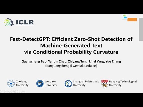 ICLR 2024 | Fast-DetectGPT: Efficient Zero-Shot Detection of Machine-Generated Text