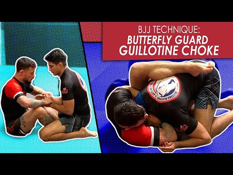 Butterfly Guard | Attacking the Guillotine choke | Jiu Jitsu technique