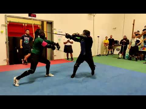 Swordsquatch 2022 Open Longsword - Eliminations Round 5 - Stefan McIntyre vs. Cameron Rasmussen