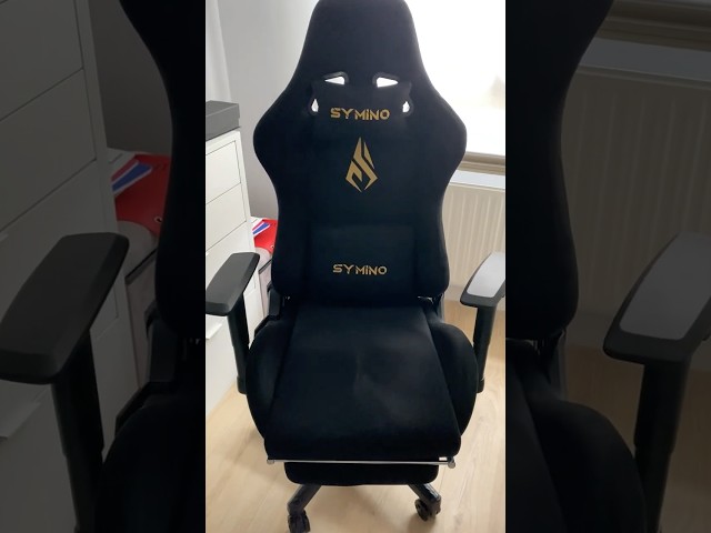 Vídeo relacionado con Symino Silla Gamer Ergonómico - Silla Gaming con Soporte Lumbar Ajustable, Reposacabezas, Apoyabrazos 2D y Reclinable - Piel Sintética Grey, Capacidad 200kg