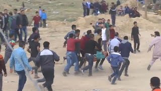 Luto en los territorios palestinos tras la masacre en Gaza