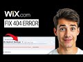 How To Fix Wix Error 404 Page Not Found Easiest Way 2026 Guide