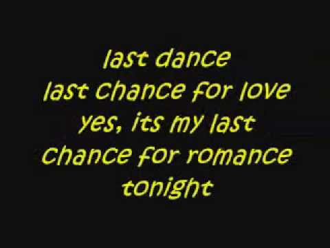 Last Dance by Donna Summer w/Lyrics