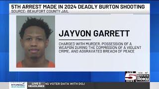 VIDEO: 5th suspect in 2024 Burton murder case transferred to Beaufort County jail