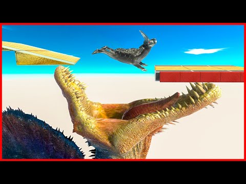 WHO can PASS FROM SPIKES, JUMP OVER SPINO, ROLLING BALL | ARBS - Animal Revolt Battle Simulator
