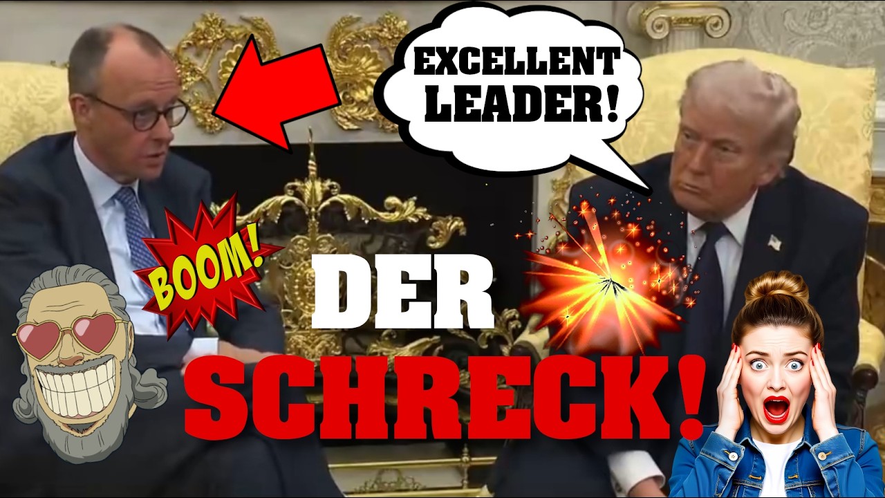 NIEMAND rechnete mit diesem Satz von TRUMP über MERZ! 💥⚡️ #PolitSatire #Comedy