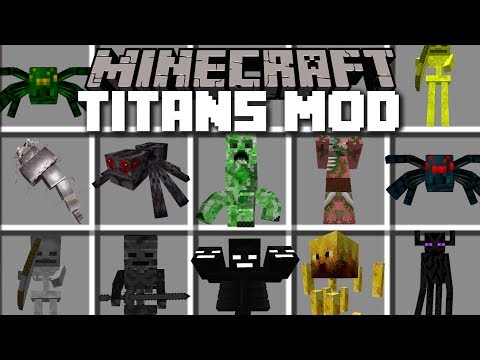 MC Naveed - Minecraft - Minecraft TITANS MOD / DESTROYING THE DESERT VILLAGE!! Minecraft