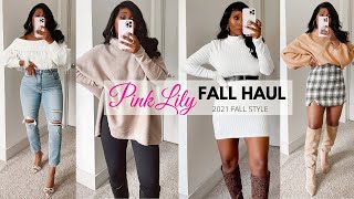 PINK LILY  BOUTIQUE HAUL! | NEW FALL TRY-ON!