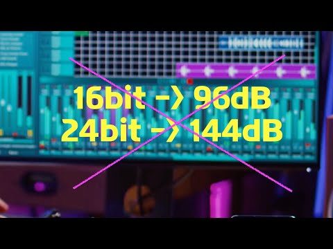 16bit vs 24bit. It's resolution difference, not dynamic range.