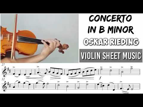 Free Sheet || Concerto In B Minor - Rieding || Violin Sheet Music