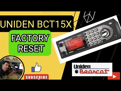 UNIDEN BCT15X - FACTORY RESET
