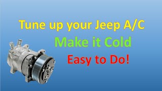 Jeep TJ Air Conditioning System Check and Top Off