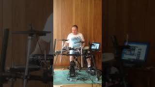 Doing George Strait looking out my window through the pain  and darling your stronger than me