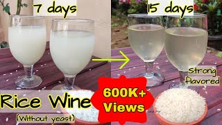 Strong rice wine without Yeast | Sparkling rice wine homemade | Strong flavored rice wine at home
