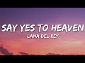 Lana Del Rey - Say Yes To Heaven (Lyrics)