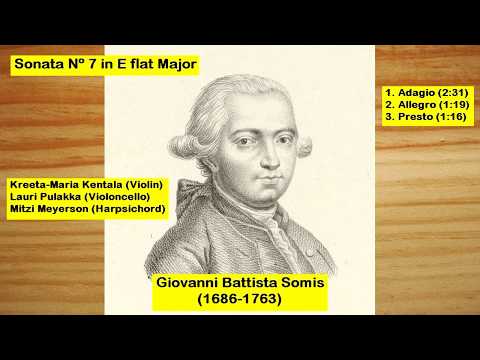 Giovanni Battista Somis (1686-1763) - Sonata Nº 7 in E flat Major