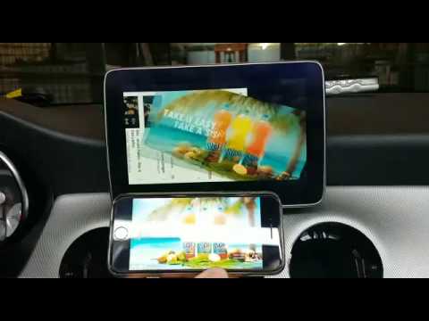 Mercedes CLA 2017 with Audio20 & Garmin test AV interface
