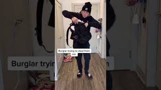 When the Burglar saw my Black Air Force 1s…